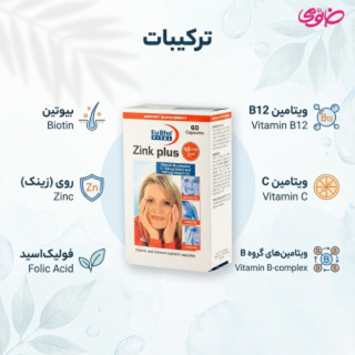 پک 4 عددی کپسول زینک پلاس 10 میلی گرم بسته 60 عددی یوروویتال - 08