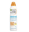 اسپری ضد آفتاب کودک و دافع شن و ماسه مدل SENSITIVE advanced (SPF 50+) حجم 200 میل گارنیر