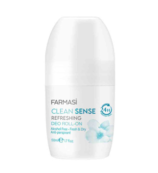 رول ضد تعریق زنانه 24 ساعته فارماسی مدل Clean Sense حجم 50 میلی لیتر
