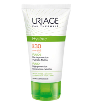 فلوئید ضد آفتاب بی رنگ اوریاژ مدل Hyseac با SPF30 مناسب پوست چرب و مختلط حجم 50 میلی لیتر