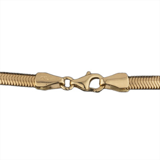 گردنبند طلا 18 عیار زنانه مدل MM1737 طرح تیغ ماهی - هرینگبون - 01