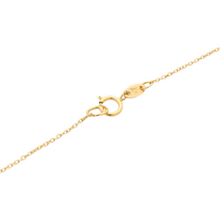 گردنبند طلا 18 عیار زنانه با زنجیر حلقه ای فلامینگو طرح مهر مادری مدل MM1107 - 04