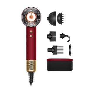 سشوار حرفه ای دایسون مدل Supersonic Nural HD16 Red Velvet Gold - 01