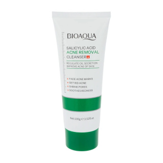 فوم شستشو صورت مدل Salicylic Acid مناسب برای انواع پوست وزن 100 گرم بیوآکوا