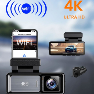 دوربین ثبت وقایع خودرو مدل M6 4K WiFi همراه با دوربین عقب اتوویژن - 14