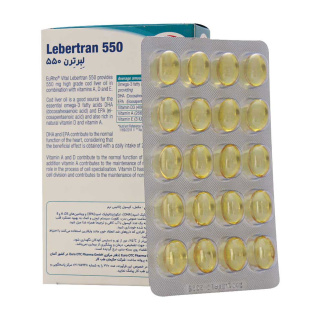 کپسول امگا 3 مدل Lebertran 550 بسته 60 عددی یوروویتال - 01