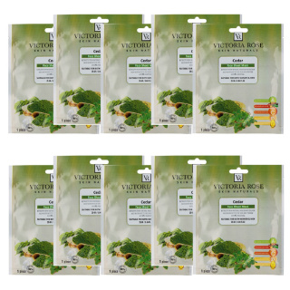 ماسک ورقه ای صورت ویکتوریا رز مدل Cedar وزن 25 گرم بسته 10 عددی