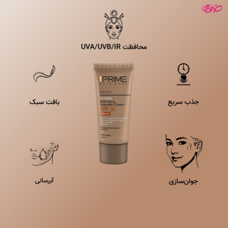 کرم ضد آفتاب بی رنگ مدل Rejuvenating با SPF50 حجم 40 میلی لیتر پرایم - 01