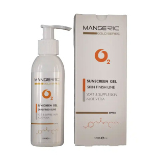 ژل ضد آفتاب بی رنگ مانسریک با SPF50 مناسب انواع پوست حجم 120 میلی لیتر - 01