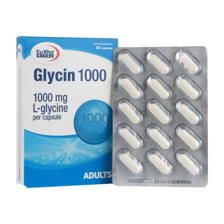 کپسول گلایسین 1000 میلی گرم بسته 30 عددی یوروویتال - 01