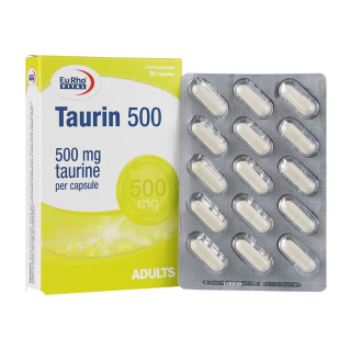 کپسول تائورین 500 میلی گرم بسته 30 عددی یوروویتال - 01