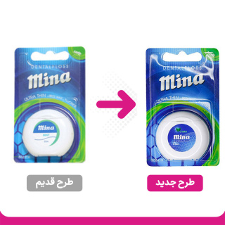 نخ دندان فوق نازک با اسانس نعنا 50متر مینا - 01