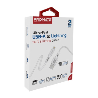 کابل USB A به لایتنینگ شارژ سریع پرومیت مدل POWERLINK - 01