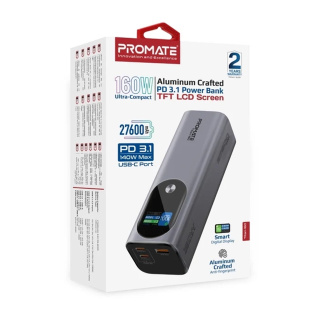 پاور بانک پرومیت مدل TITAN 160 با ظرفیت 27600 میلی آمپر - 01
