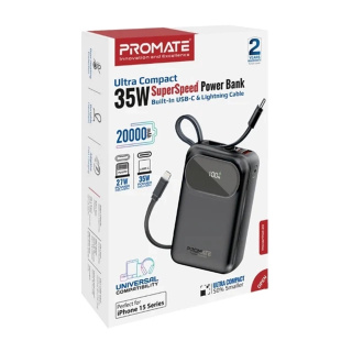 پاور بانک پرومیت مدل POWERPOD 20 با ظرفیت 20000 میلی آمپر - 01