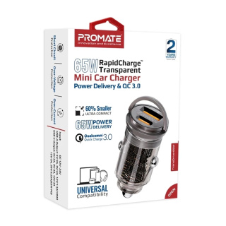 شارژر فندکی مدل TRANSDRIVE 65W پرومیت - 01