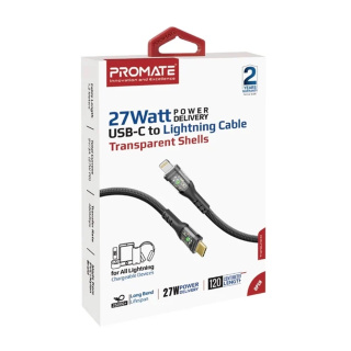 کابل USB C به لایتنینگ پرومیت مدل TRANSLINE CI - 01