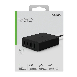 شارژر رومیزی 108 وات بلکین مدل WCH010vfWH PD/GaN - 05