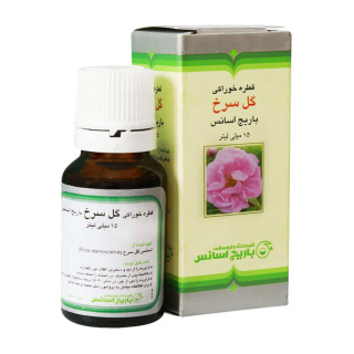 قطره خوراکی گل سرخ حجم 15 میلی لیتر باریج اسانس - 01
