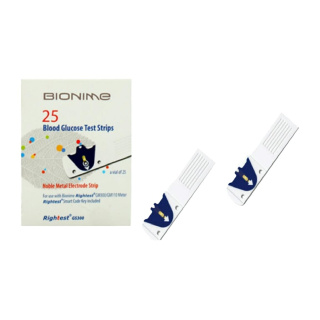 نوار دستگاه تست قند خون مدل Sensor بسته 25 عددی بایونیم - 01