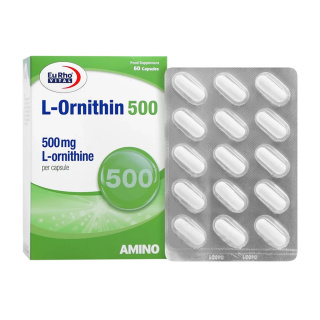 کپسول ال اورنیتین 500 میلی گرم بسته 60 عددی یوروویتال - 01