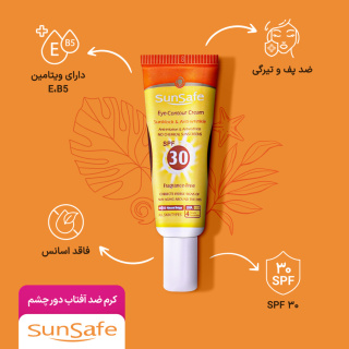 کرم ضد آفتاب رنگی سان سیف با SPF30 مناسب دور چشم حجم 20 میلی لیتر - 05