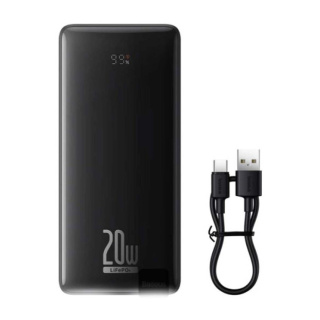 پاوربانک بیسوس مدل LiFe PO4 P10071000113-00 ظرفیت 18400 میلی آمپر ساعت و توان 20W - 01