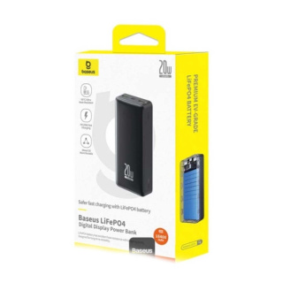 پاوربانک بیسوس مدل LiFe PO4 P10071000113-00 ظرفیت 18400 میلی آمپر ساعت و توان 20W - 03