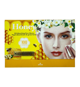 کاغذ جذب کننده چربی صورت حاوی عسل بسته 100 عددی کیس بیوتی