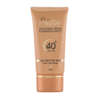 کرم ضد آفتاب رنگی مدیسان مدل Foundation Effect با SPF40 مناسب پوست چرب و حساس حجم 30 میلی لیتر