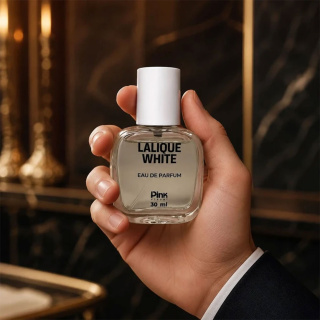 عطر جیبی مردانه مدل Lalique White حجم 30 میلی لیتر پینک ویژوال - 02