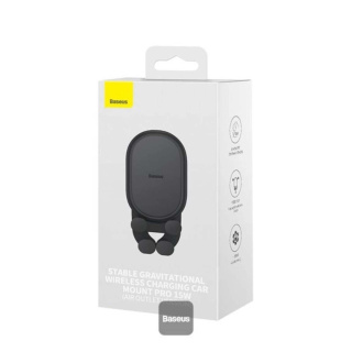 شارژر بیسیم و پایه نگهدارنده گوشی بیسوس مدل Car Mount Pro 15W - 03