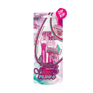 خودتراش سه لبه مدل LadyShine3 بسته 2 عددی پرلایف - 02