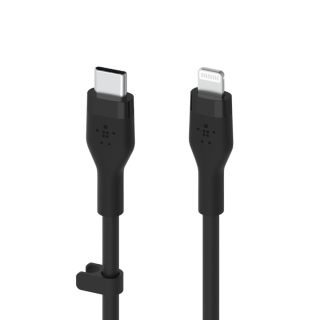 کابل شارژ سریع USB-C با رابط لایتنینگ بلکین مدل CAA009bt3MBK طول 3 متر - 01