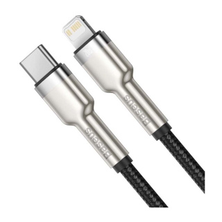کابل شارژ سریع USB-C به لایتنینگ بیسوس مدل Cafule Series Metal طول دو متر - 01