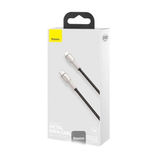 کابل شارژ سریع USB-C به لایتنینگ بیسوس مدل Cafule Series Metal طول دو متر - 02