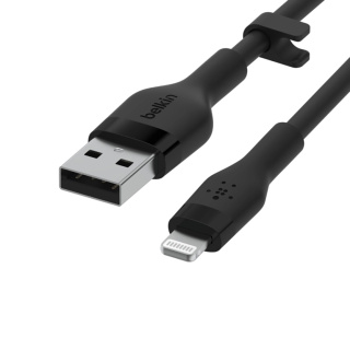 کابل شارژ سریع USB-A با رابط لایتنینگ بلکین مدل CAA008bt1MBK طول 1 متر - 02
