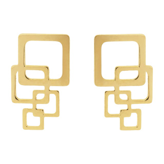 گوشواره طلا 18 عیار مدل ME0690 مهر گالری