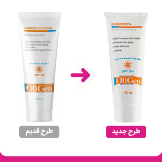 کرم ضد آفتاب و ضد چروک بی رنگ الی ژن با SPF30 مناسب پوست نرمال و خشک حجم 50 میلی لیتر - 01