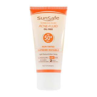 فلوئید ضد آفتاب فاقد چربی دارای SPF50 حجم 50 گرم سان سیف