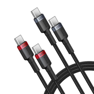 کابل شارژ سریع USB-C به USB-C بیسوس مدل Cafule طول یک متر - 05