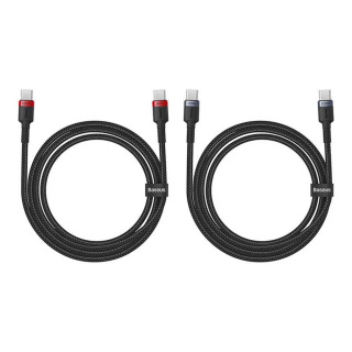 کابل شارژ سریع USB-C به USB-C بیسوس مدل Cafule طول یک متر - 01