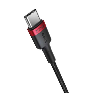 کابل شارژ سریع USB-C به USB-C بیسوس مدل Cafule طول یک متر - 04