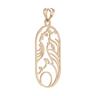آویز گردنبند طلا 18 عیار زنانه مدل MM2091 - 01