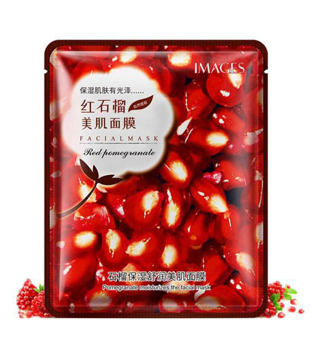 ماسک ورقه ای انار قرمز 40گرم ایمیجز نمای ۲