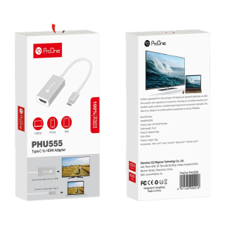 مبدل USB-C به HDMI پرووان مدل PHU555 - 01