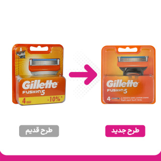 بسته 4 عددی یدک فیوژن 5 ژیلت - 01