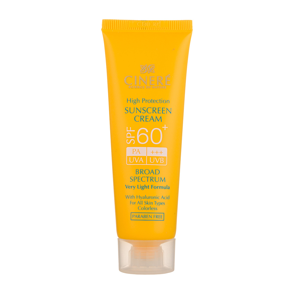 کرم ضد آفتاب SPF60+ بدون رنگ مناسب انواع پوست