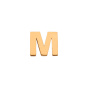 آویز گردنبند طلا 18 عیار زنانه طرح حرف M کد MM2143