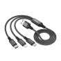کابل شارژ USB-A TO IPHONE و MICRO و USB-C مدل X76